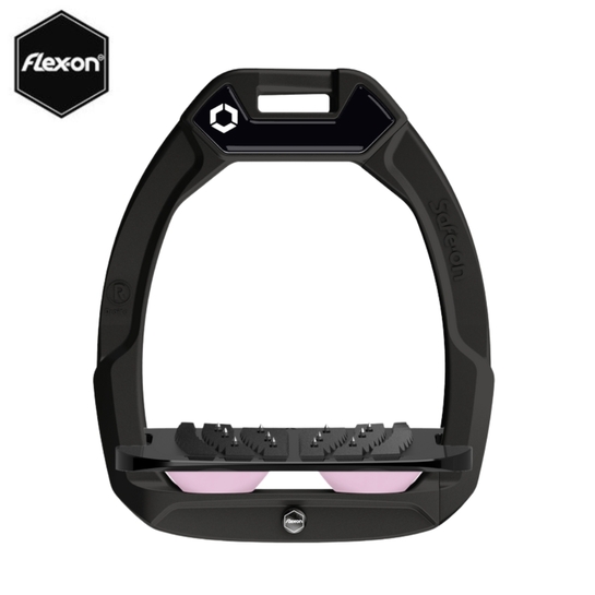 Strzemiona Flex-On Safe-On z kolcami czarne (52-black-black-blue)